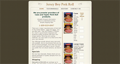 Desktop Screenshot of jerseyboyporkroll.com